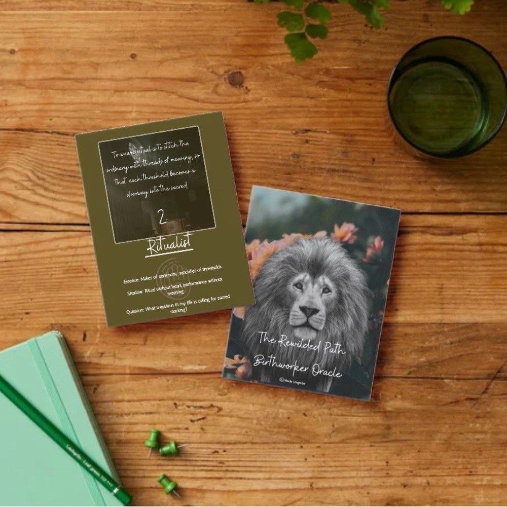 The Rewilded Path Birthworker Oracle Cards - Picture 3 of 3